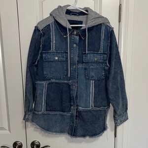 NWOT Stoosh Patchwork Denim Jacket